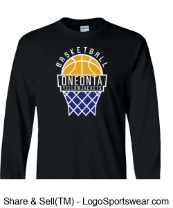 Oneonta Yellowjackets Basketball Design Zoom