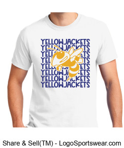 Yellowjackets White T-Shirt Design Zoom