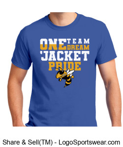 One Team, One Dream, 'Jacket Pride- Royal T-Shirt Design Zoom