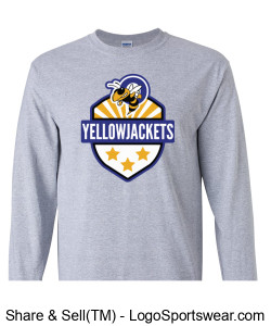 Yellowjackets Grey Long Sleeve T-Shirt Design Zoom