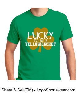 Lucky To Be A Yellowjacket T-shirt Design Zoom