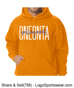 Gold Oneonta Yellowjackets Hoodie Design Zoom