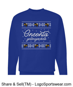 Oneonta Holiday Sweatshirt Design Zoom